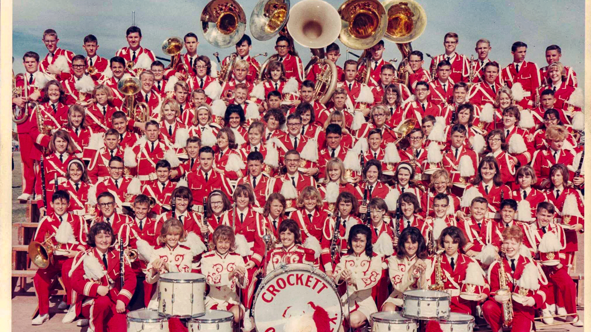 Crockett Junior High Band - Odessa, Texas - 1965